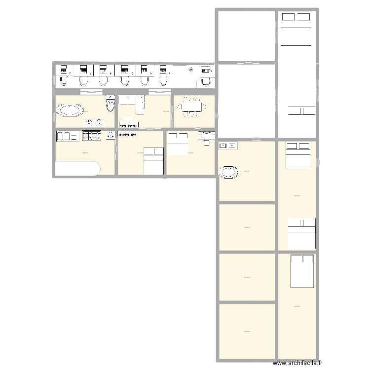 maison du futur. Plan de 11 pièces et 367 m2