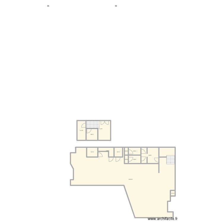 magasin plan 2. Plan de 13 pièces et 196 m2