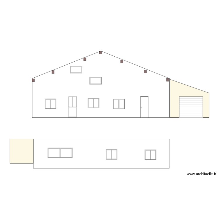 ONESIA -PRISE DE COTES FACADES. Plan de 0 pièce et 0 m2