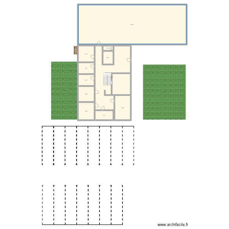 DFS. Plan de 11 pièces et 395 m2