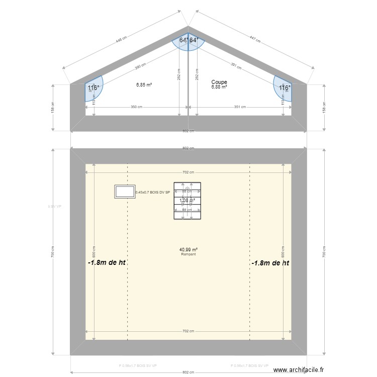 ML24010600. Plan de 14 pièces et 139 m2