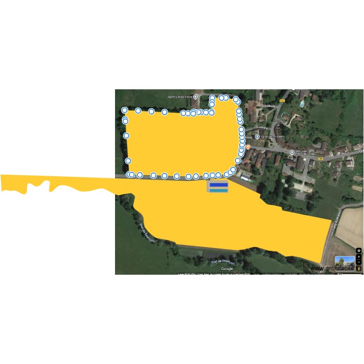 condal. Plan de 2 pièces et 1084 m2