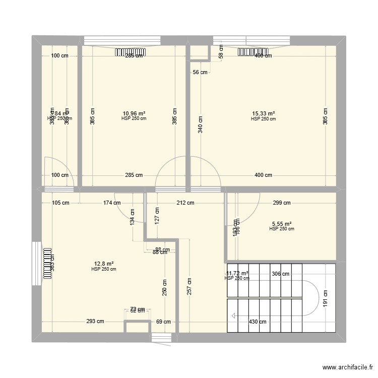 THEO ET WENDY 1er. Plan de 6 pièces et 60 m2