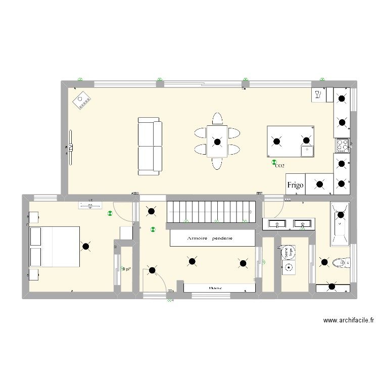 steven. Plan de 7 pièces et 87 m2