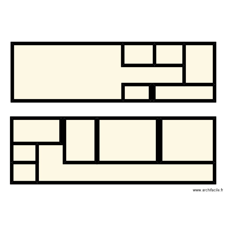 Organigramme. Plan de 11 pièces et 156 m2