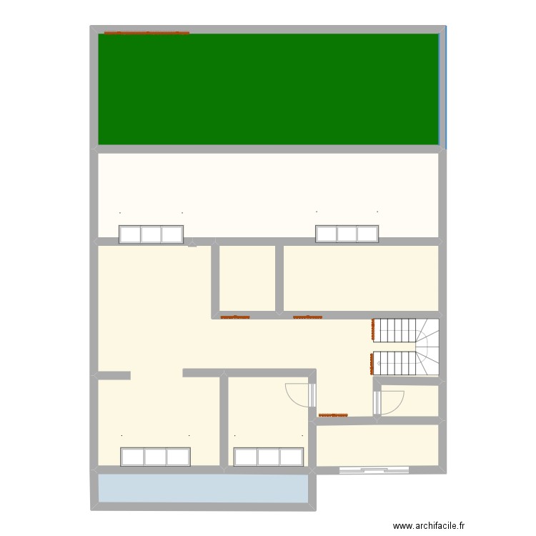 plan final. Plan de 8 pièces et 168 m2