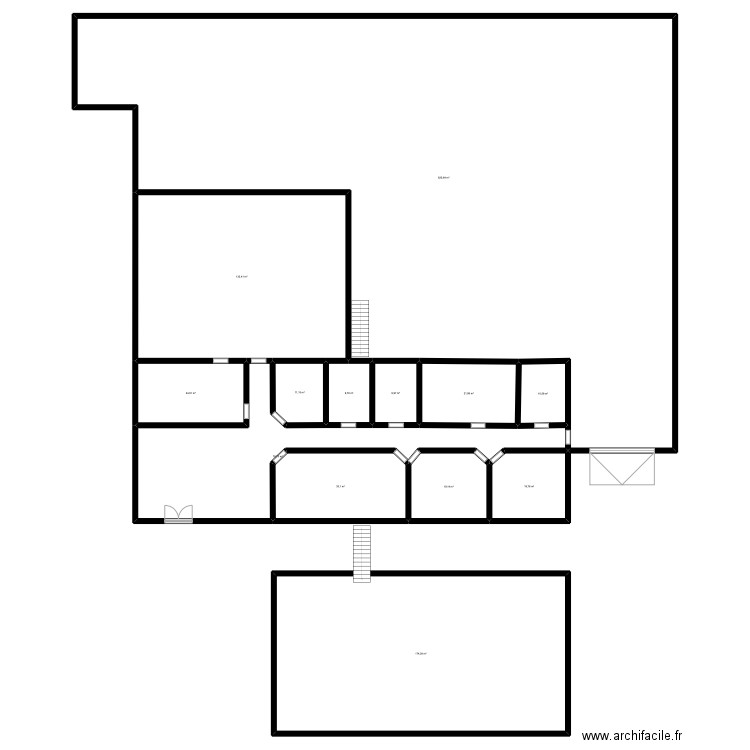 AVS. Plan de 13 pièces et 1166 m2