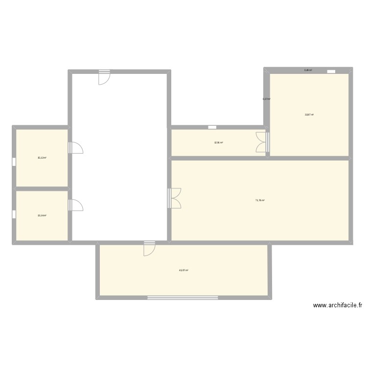 maison. Plan de 8 pièces et 190 m2