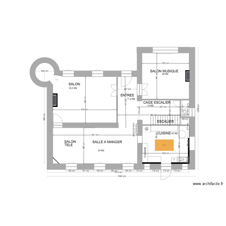 manoir RDC PC. Plan de 0 pièce et 0 m2