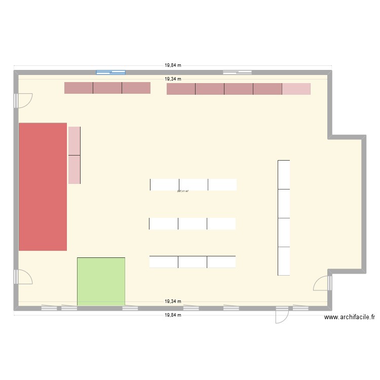 egletons. Plan de 1 pièce et 297 m2