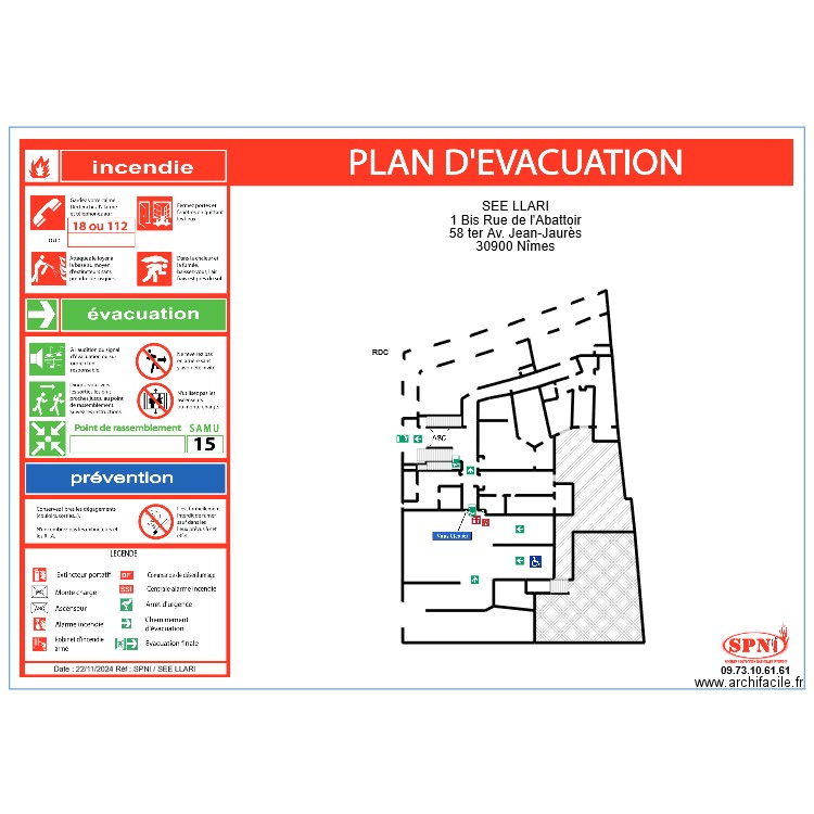 SEE LLARI RDC 1. Plan de 5 pièces et 199 m2