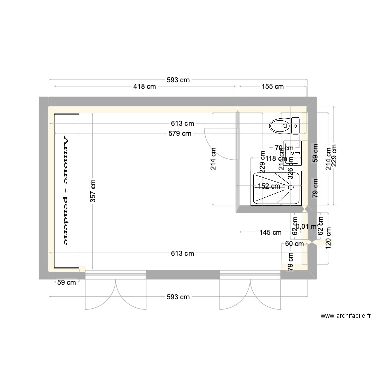 OCCHIATANA. Plan de 1 pièce et 0 m2