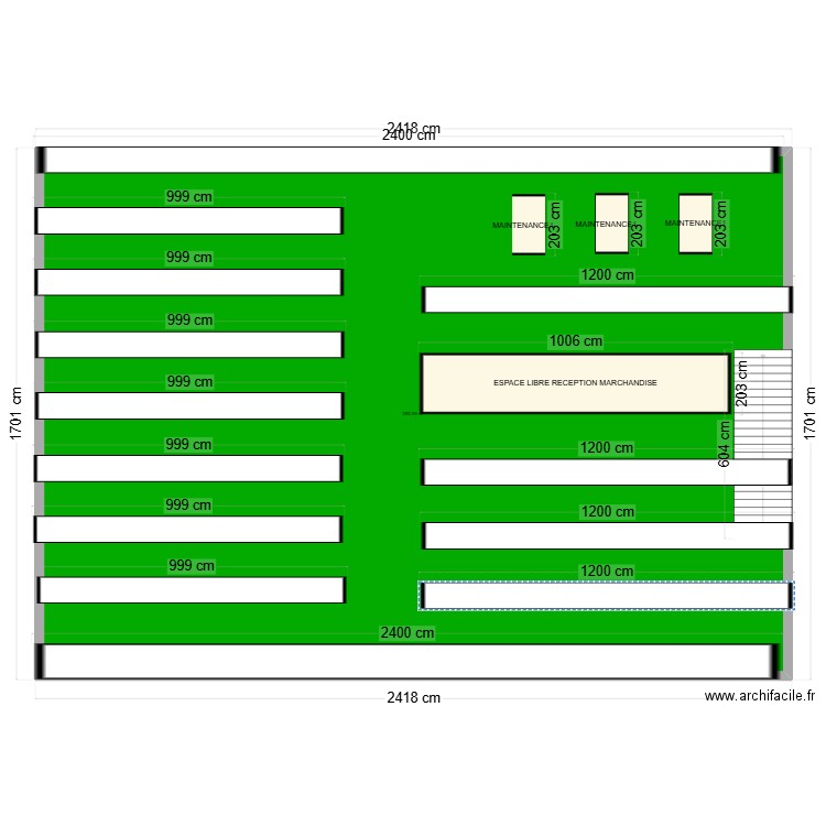 DEPOT HAUT V2. Plan de 1 pièce et 391 m2