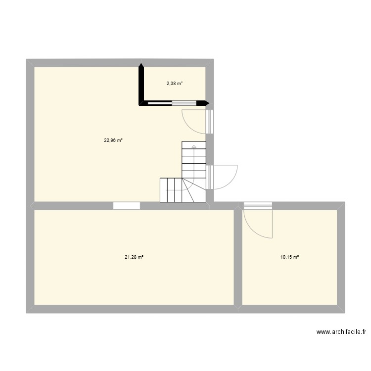 cellier2. Plan de 4 pièces et 57 m2