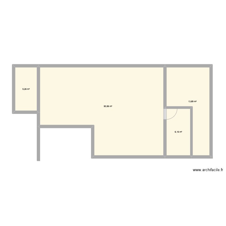 pontorson 1. Plan de 4 pièces et 76 m2