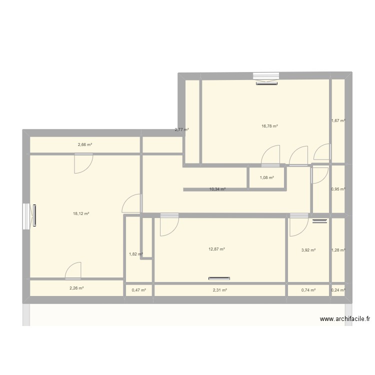 Vaux. Plan de 31 pièces et 290 m2