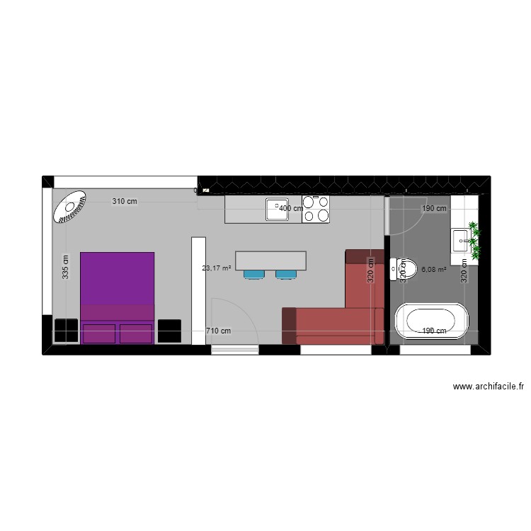 DIAKOSMITIKO SXEDIO. Plan de 23 pièces et 29 m2