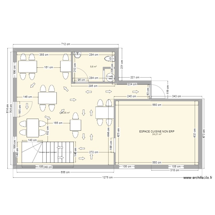 atb 2. Plan de 3 pièces et 76 m2