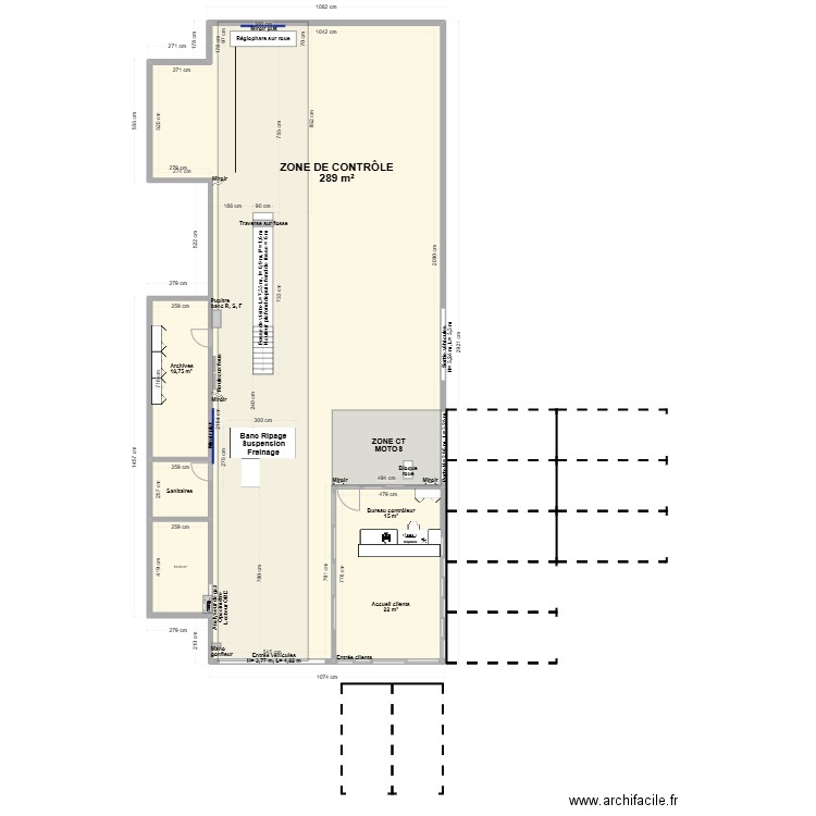 CCT mixte VL/CL  DVG Contrôle  LA GARDE 83NOJL. Plan de 5 pièces et 348 m2