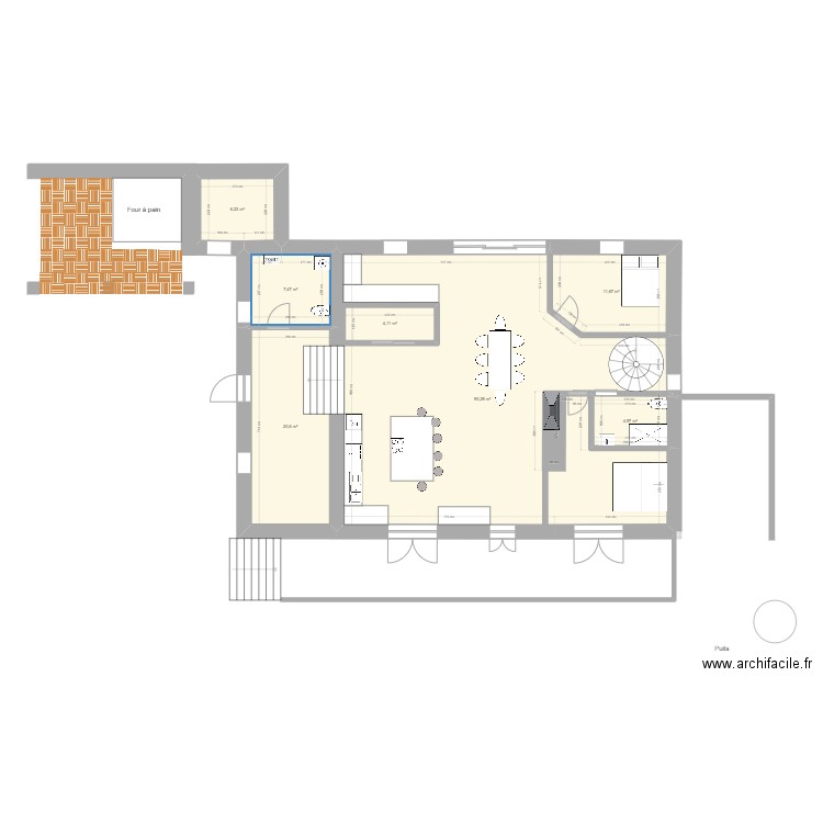 Bordeleix v10. Plan de 20 pièces et 381 m2