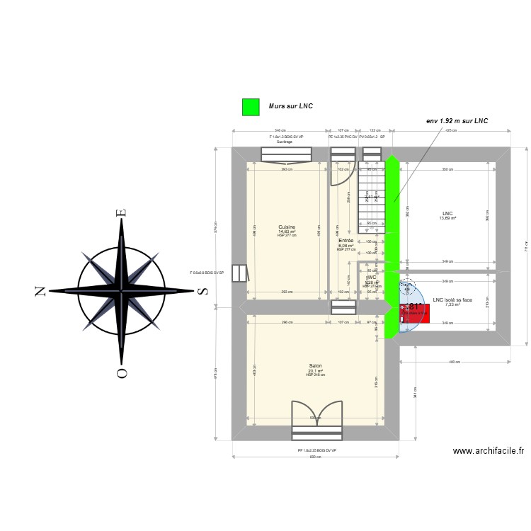 ML24016095 . Plan de 23 pièces et 213 m2