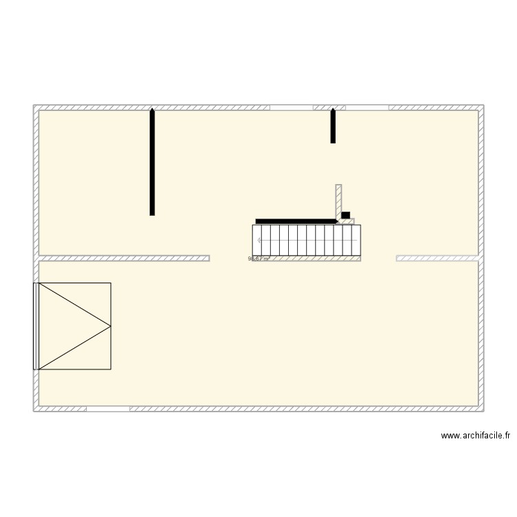 TRVAIL IT SOUS SOL MUSTAFA 2. Plan de 1 pièce et 99 m2