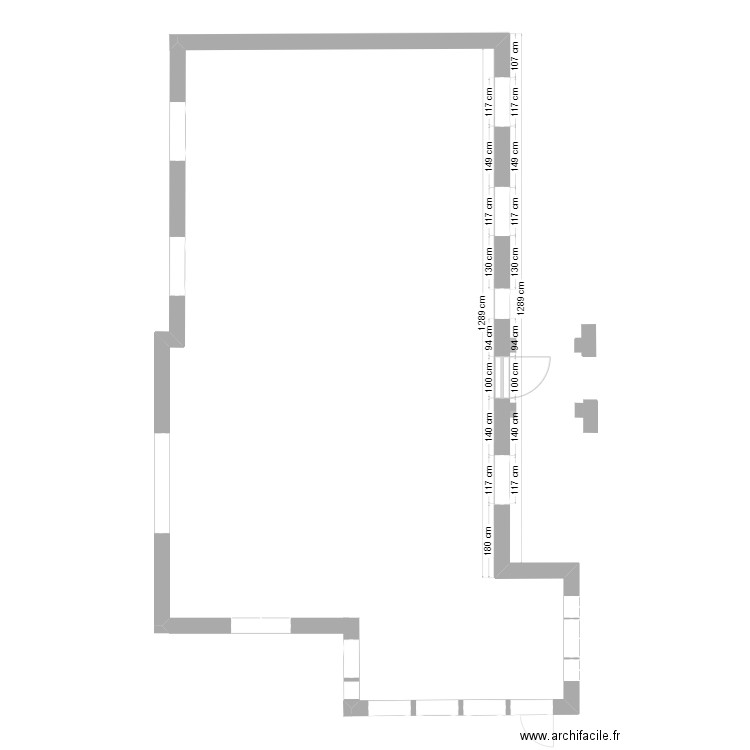 FACE OUEST OPTION 1 BIS. Plan de 0 pièce et 0 m2