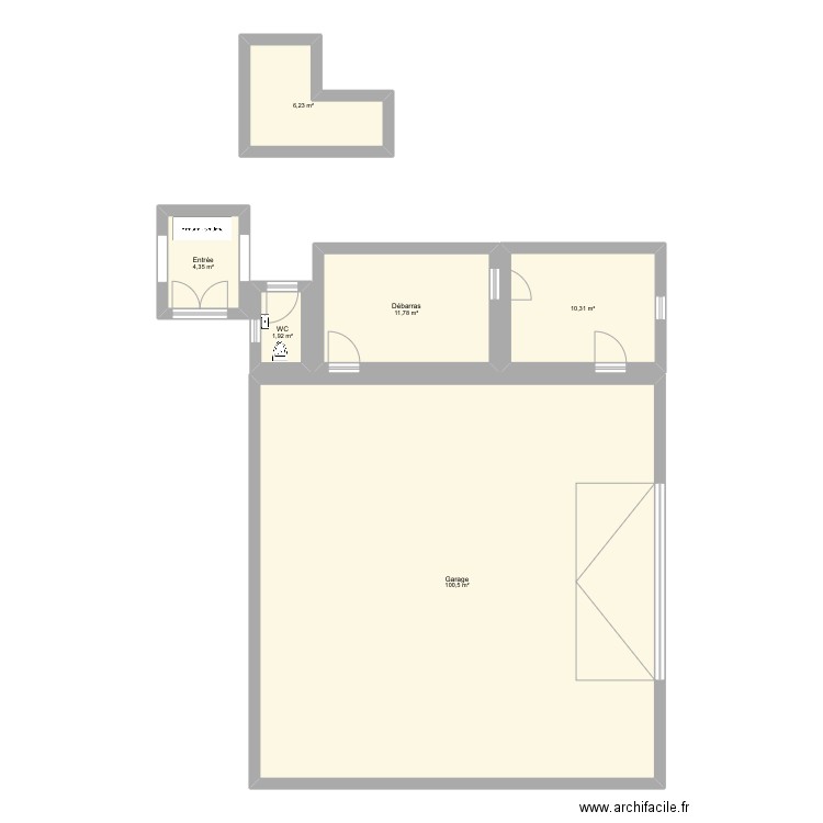 La 3ème c’est la bonne . Plan de 6 pièces et 135 m2