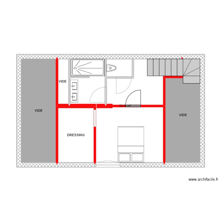 Maison Lucien 2. Plan de 5 pièces et 49 m2