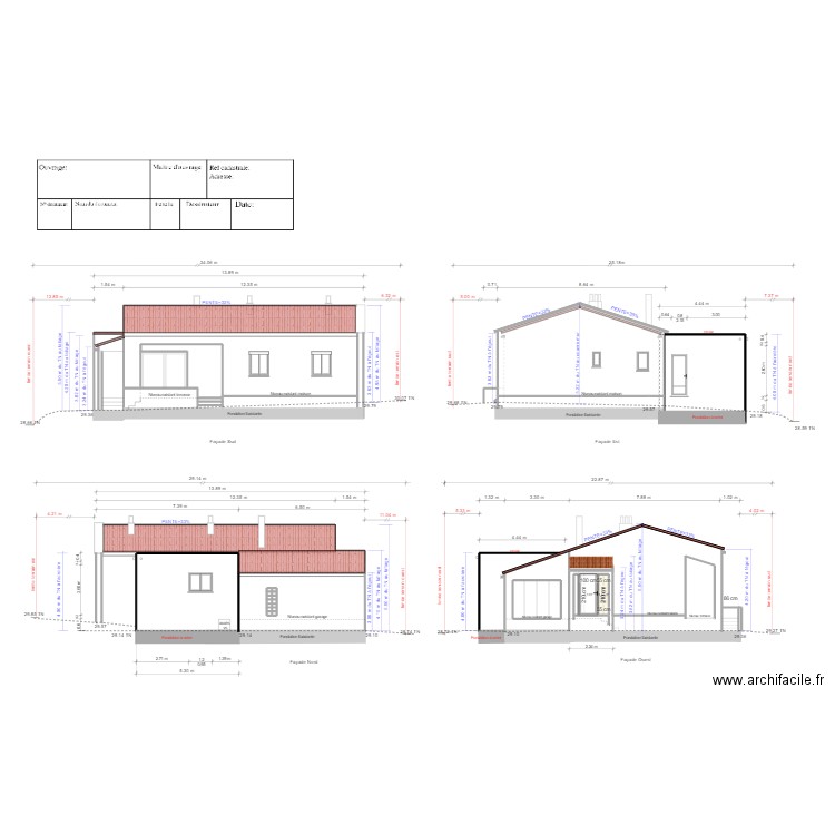 Test. Plan de 19 pièces et 14 m2