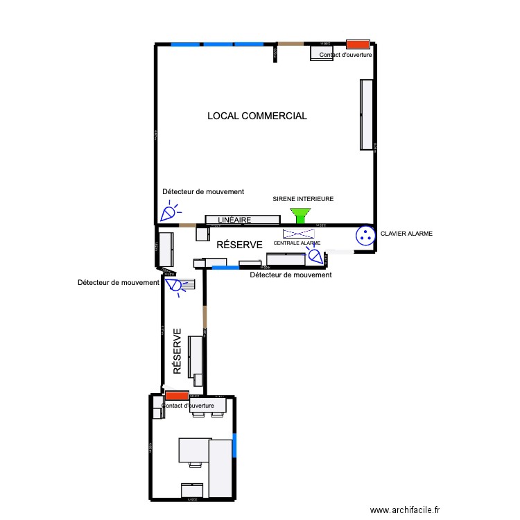 PLAN INTRUSION - LEBLANC - TABAC MORATIN. Plan de 0 pièce et 0 m2