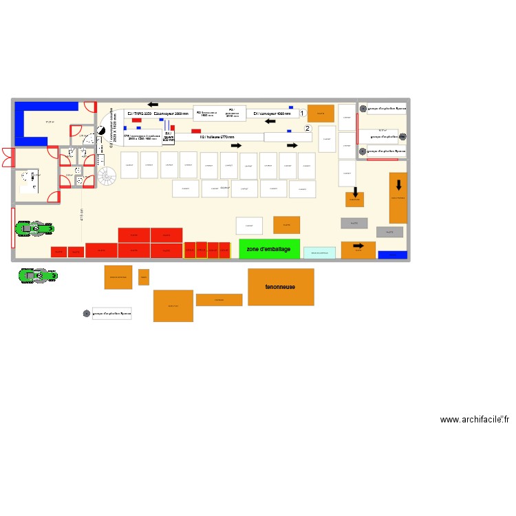 PROJET IMPLANTATION LES ULIS V3. Plan de 9 pièces et 350 m2