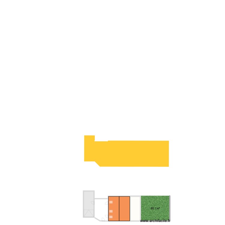 plan cadastre . Plan de 3 pièces et 78 m2