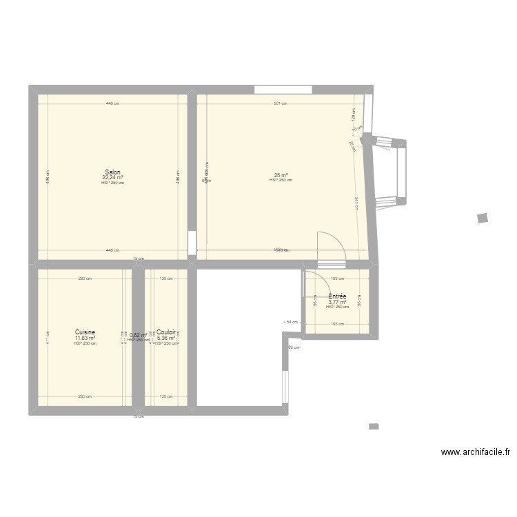 w_orcq419-01. Plan de 6 pièces et 69 m2