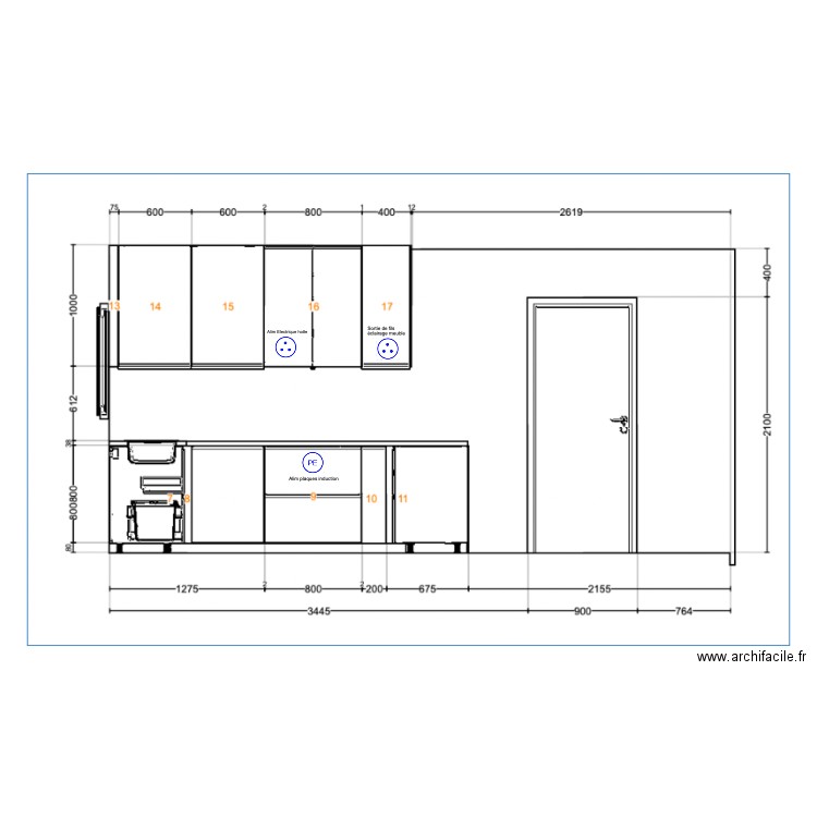 Plan_Cuisine_Chambres. Plan de 0 pièce et 0 m2