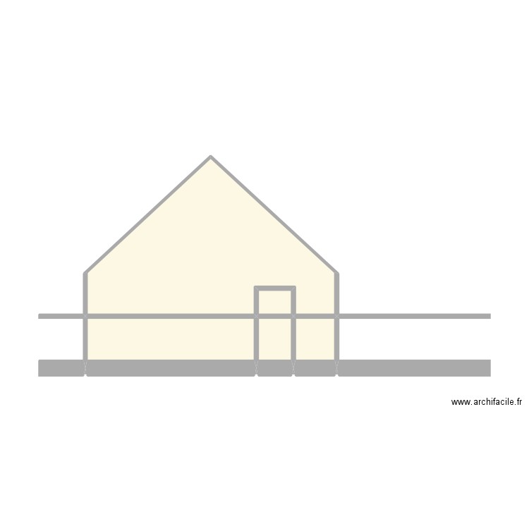 FACE ADOSSEE CARPORT. Plan de 8 pièces et 23 m2