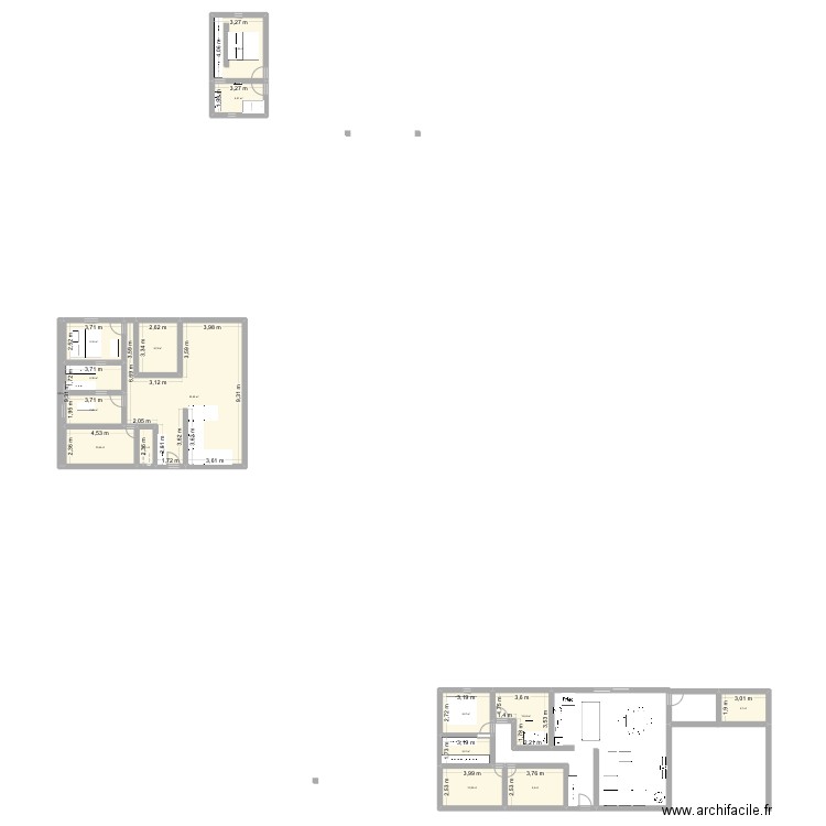 Maison 2. Plan de 16 pièces et 168 m2