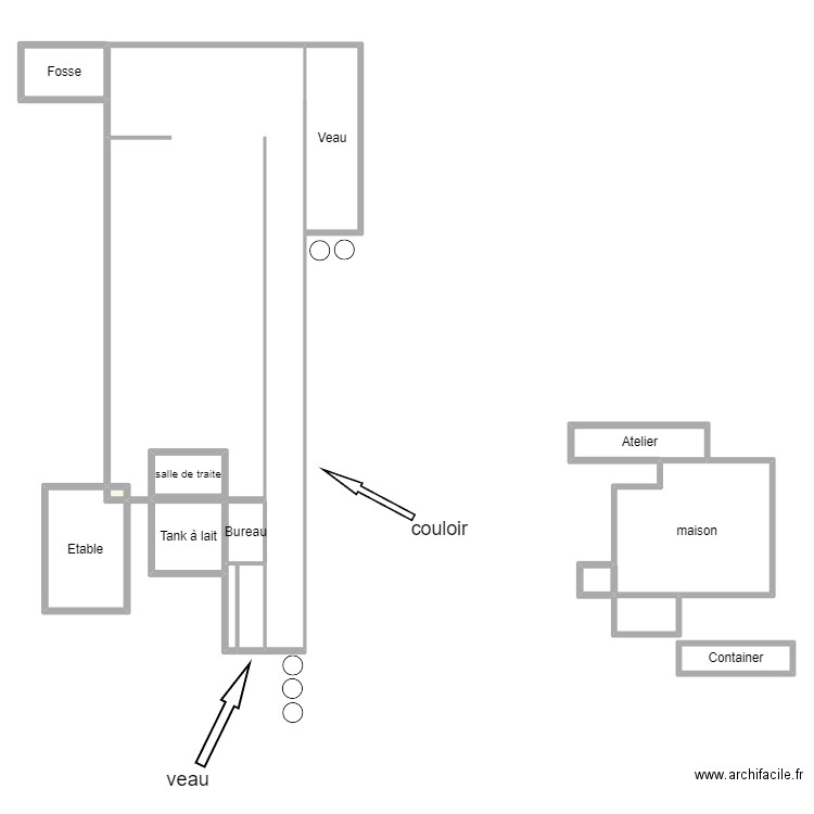 SCEA ROCHE PLATE. Plan de 15 pièces et 341 m2