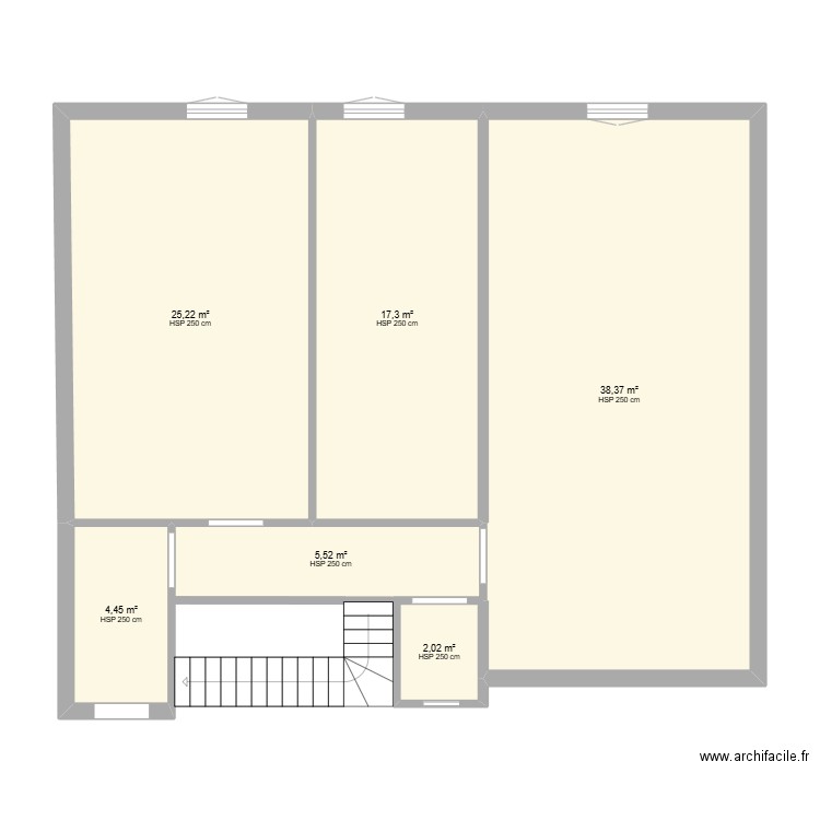 IMMEUBLE. Plan de 6 pièces et 93 m2