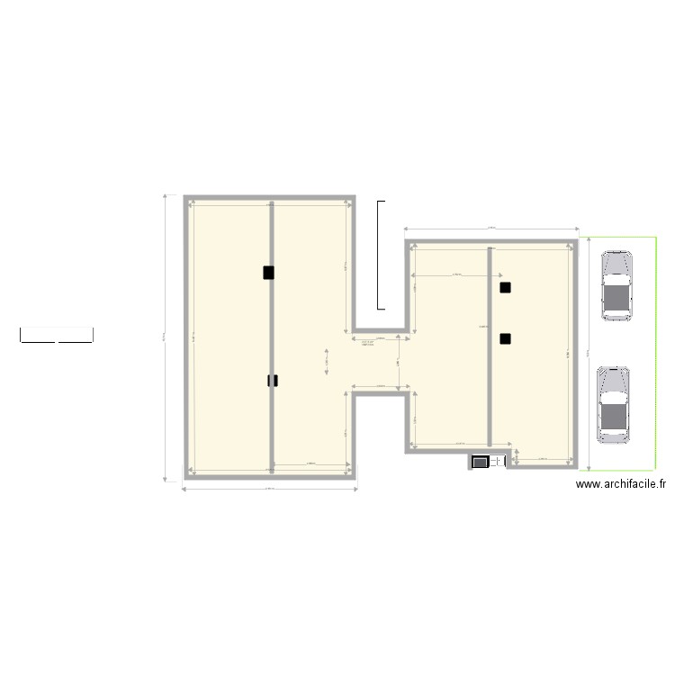 Vide Sanitaire. Plan de 1 pièce et 228 m2