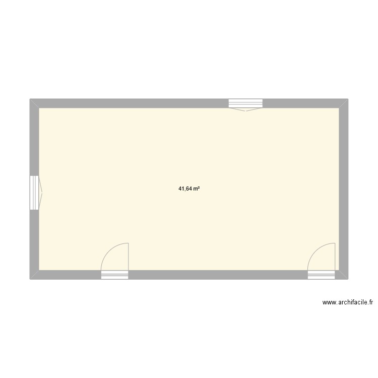 chambre1. Plan de 1 pièce et 42 m2