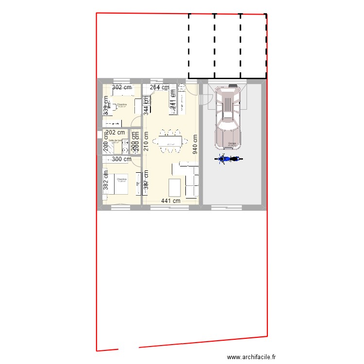 111. Plan de 6 pièces et 112 m2