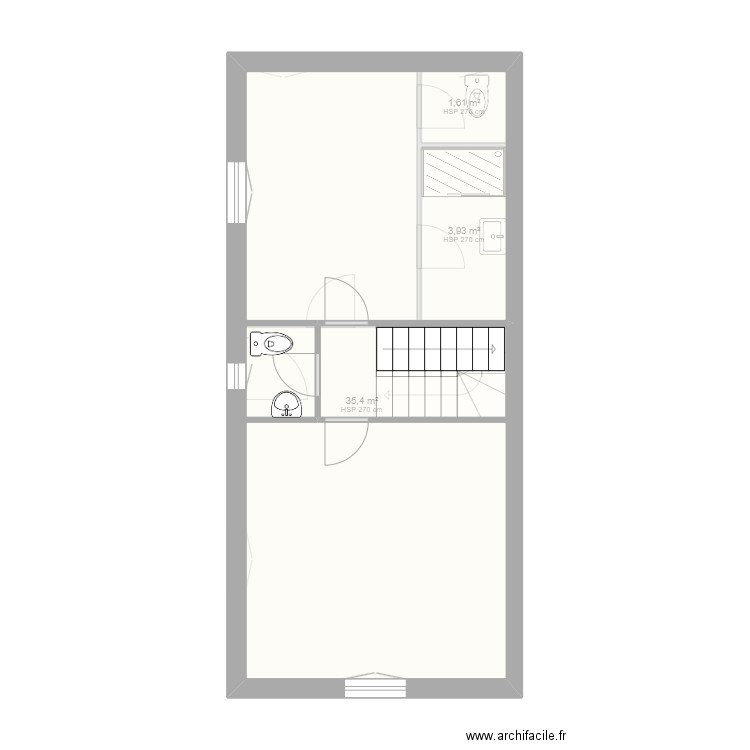 RDC BRYLA. Plan de 4 pièces et 83 m2