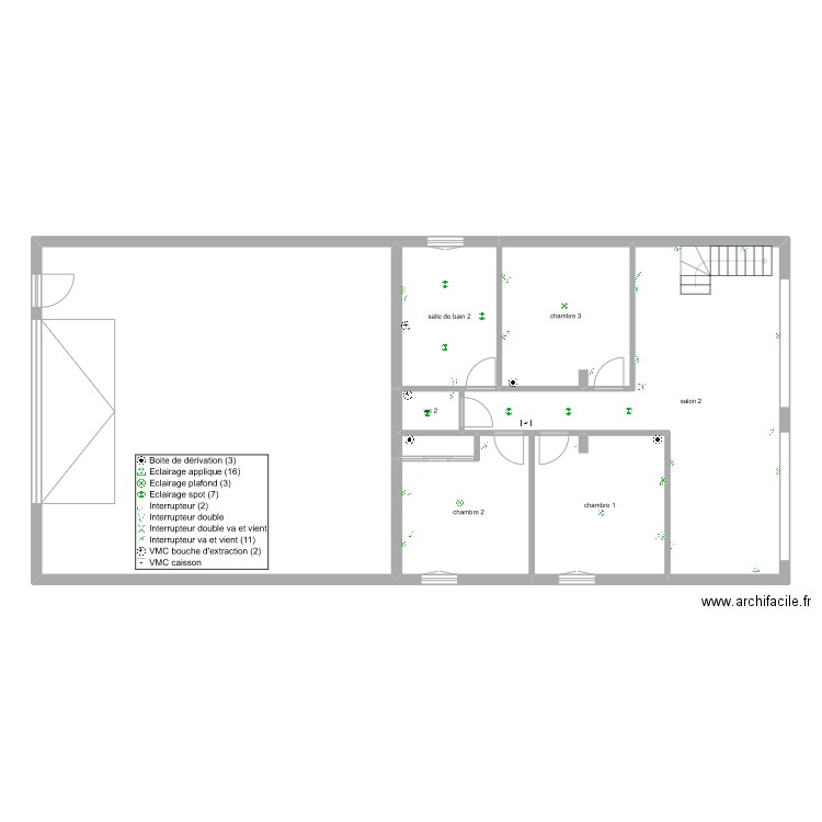 gerard Herry Donovan 1er etage elc. Plan de 8 pièces et 173 m2