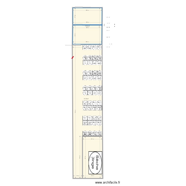 Bretel INCUB. Plan de 6 pièces et 193 m2