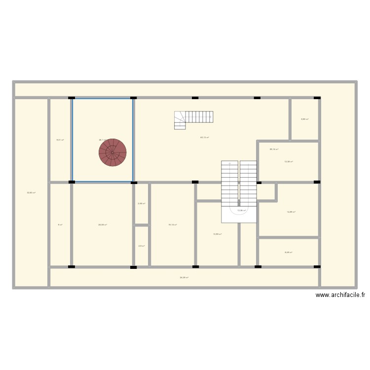 MAISON 25/15 . Plan de 17 pièces et 342 m2