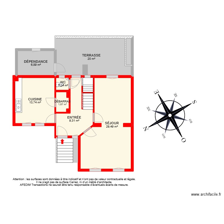 BI 24695 - . Plan de 32 pièces et 217 m2