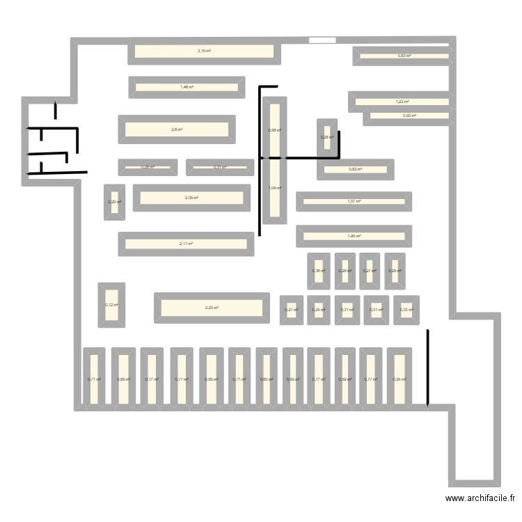 plan magasin auchan drive . Plan de 40 pièces et 37 m2