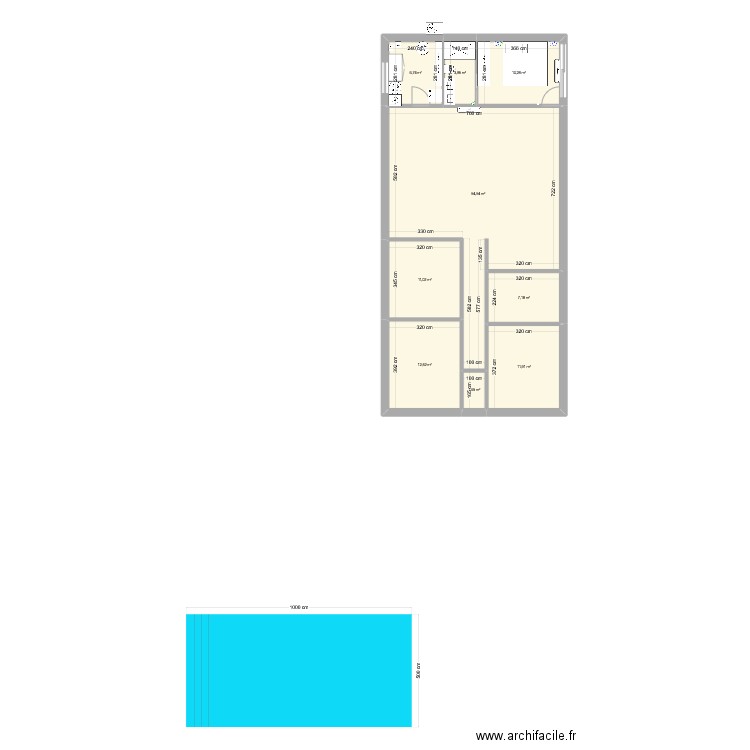 Aménagement garage. Plan de 9 pièces et 120 m2