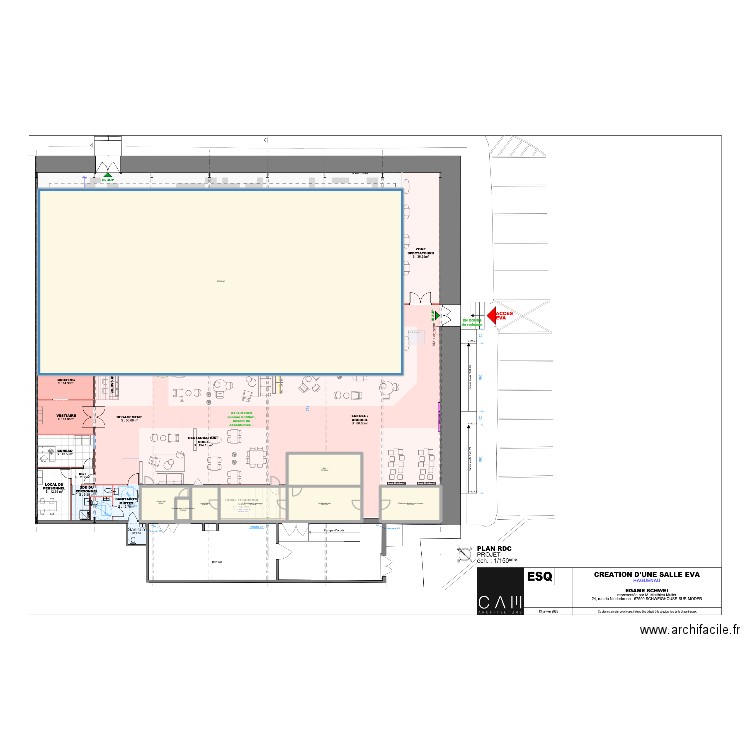 Haguenau V6. Plan de 8 pièces et 591 m2